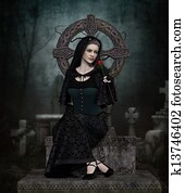 גברת, ב, שחור