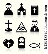 דת, קתולי, כנסייה, איקונים