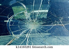 ה, שבור, שימשה קידמית, במכונית, תאונה