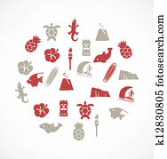 הוואי, איקונים