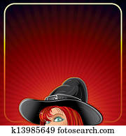 הלוווין, רקע, עם, מכשפה