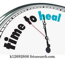 זמן, ל, הרפא, -, מקושט, שעון