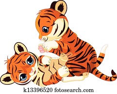 חמוד, עליז, גור של נמר