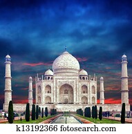 טאג' מאהל, india., הודי, ארמון