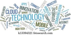 טכנולוגיה, מילה, ענן, דוגמה