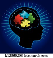 ילד, autism, צללית