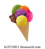 יעות של גלידה, ב, קונוס