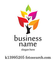 לוגו, ו, עסק, סביבה