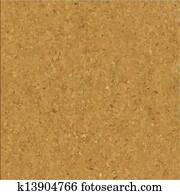 לוח של פקק, טקסטורה