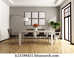 מודרני, חדר של סעודה