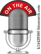 מיקרופון, על האוויר
