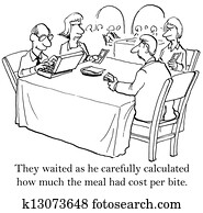 מישהו, של, ה, סועדים, is, an, חשבונאי