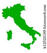 מפה של איטליה