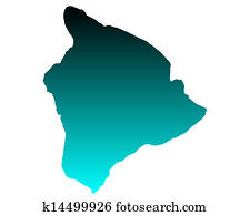 מפה, של, הוואי