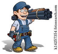 מתקן כל דבר, -, אינסטלטור, כחול