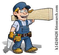 מתקן כל דבר, -, נגר, כחול