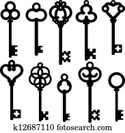 עתיק, מפתחות של שלד