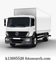 פרסומת, משלוח, /, משאית של מטען