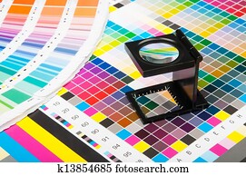 צבע, ניהול, ב, הדפס, יצור