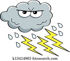 ציור היתולי, הבקע ענן