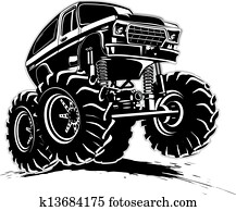 ציור היתולי, משאית של מפלצת