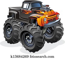 ציור היתולי, משאית של מפלצת