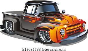 ציור היתולי, ראטרו, מוט חם