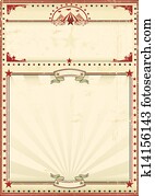 קרקס, פוסטר, אדום, בציר