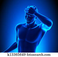 ראש זכר, כאב