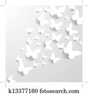 רקע, עם, פרפרים