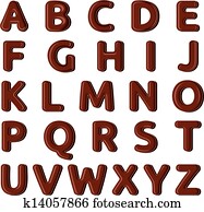 שוקולד, אלפבית