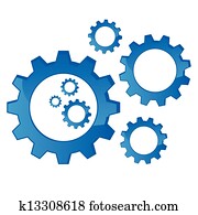 שיניים בגלגל, מכני