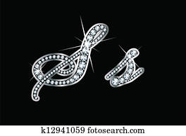 תסריט, יהלום, bling, ss, מכתבים