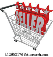 الخماسي, تألق, البائع, عربة التسوق, trusted, أفضل, على الخط, البائع