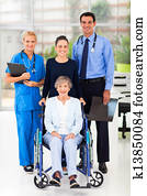 健康, 労働者, そして, シニア, 患者