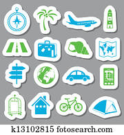 旅行, ステッカー