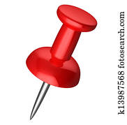 紅色, pushpin