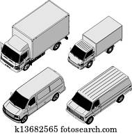 详尽, 发送货车, 等容线, 放置