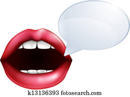 입, 또는, 입술, 말하는 것