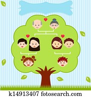 سهم التوجيه Icons شجرة العائلة Clip Art K14913448 Fotosearch