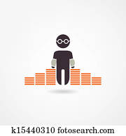 会計士 アイコン クリップアート 切り張り イラスト 絵画 集 K Fotosearch
