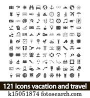 121 icons vacation and travel 121 icons vacation and travel