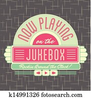1950s Jukebox Style Logo Design 1950s Jukebox Style Logo Design