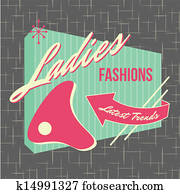 1950s Storefront Style Logo Design 1950s Storefront Style Logo Design