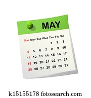 2014 calendar for May.