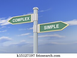 3d complex simple road sign