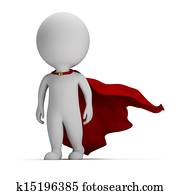 3d small people - brave superhero 3d small people - brave superhero