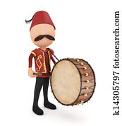 3D Traditional Ramadan Drummer 3D Traditional Ramadan Drummer