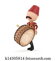 3D Traditional Ramadan Drummer 3D Traditional Ramadan Drummer