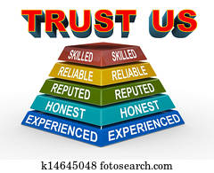 3d trust us concept pyramid 3d trust us concept pyramid